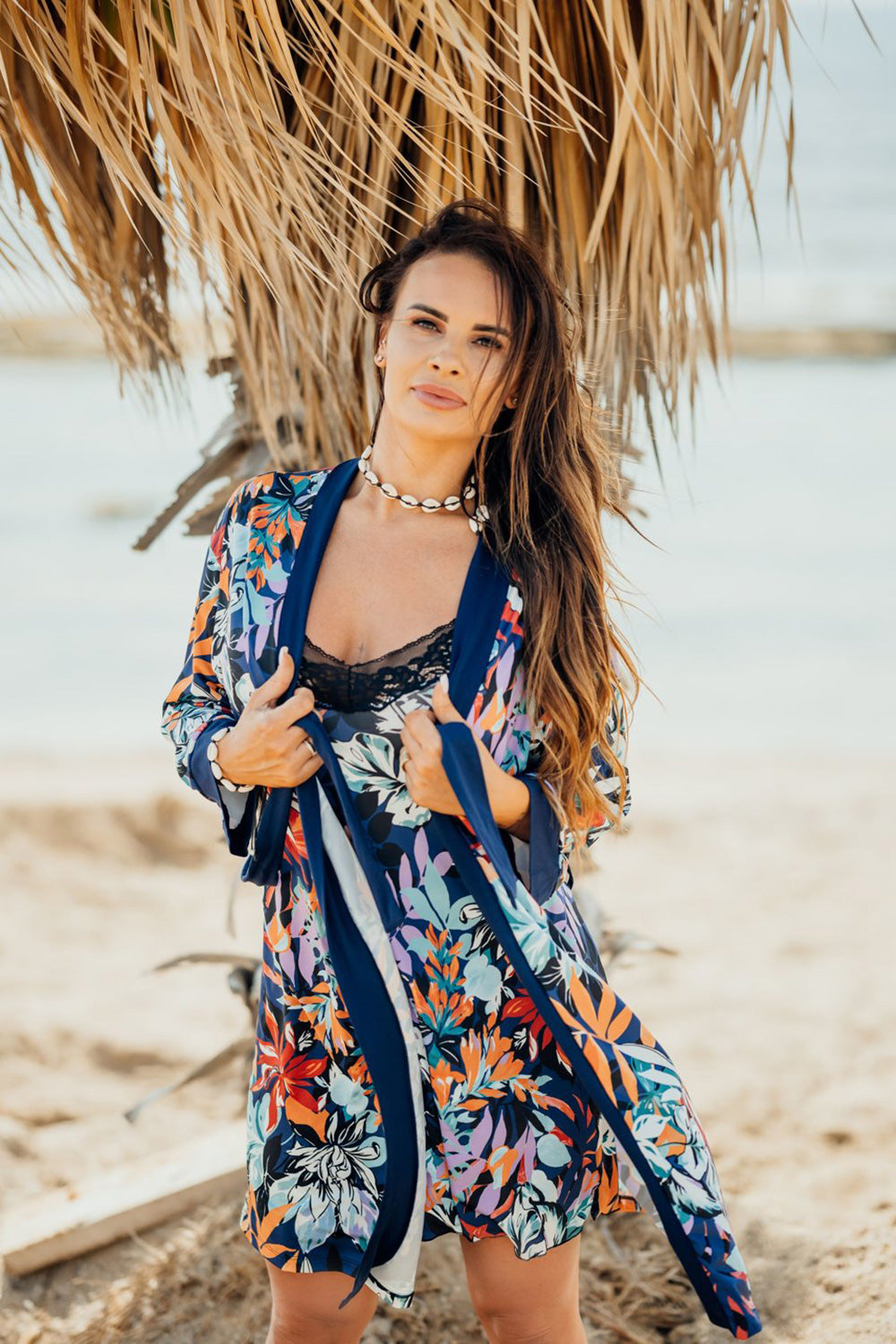 Eldar Edna Patterned Floral Dressing Gown