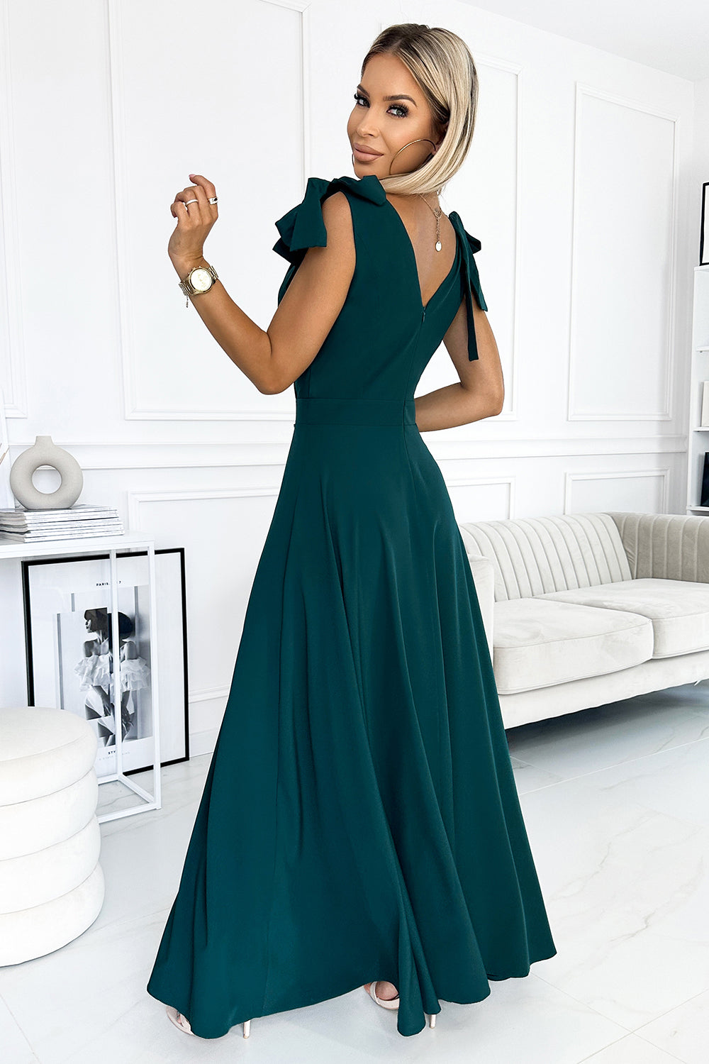 Numoco Green Maxi Dress - view 2