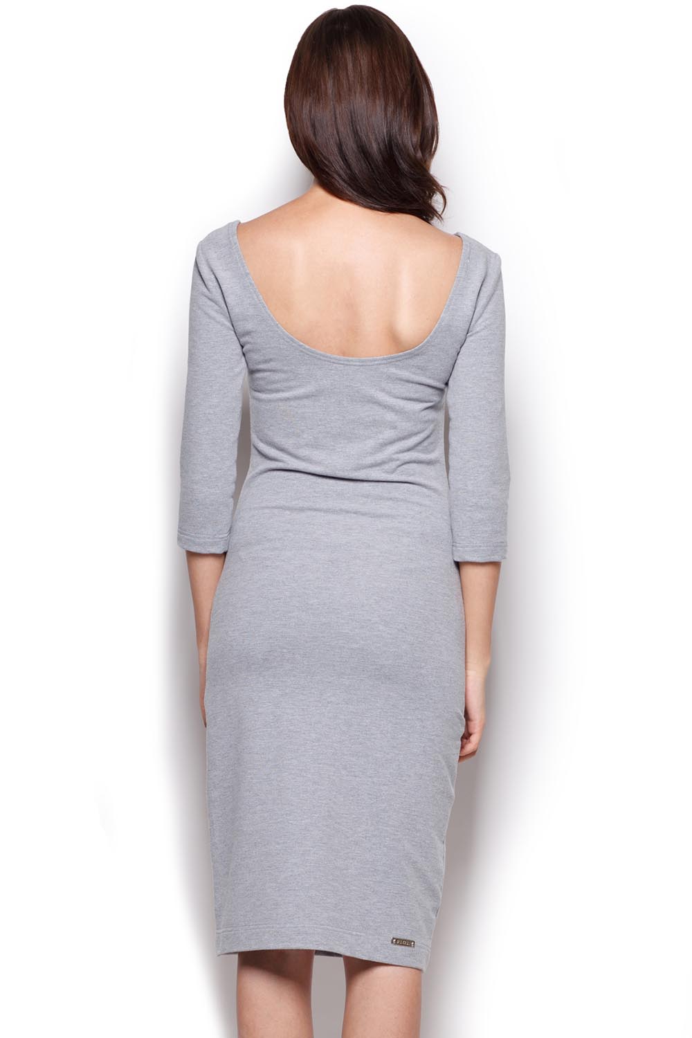 Figl Grey Midi Bodycon Dress - view 3