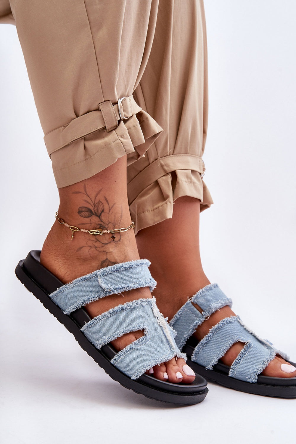 Step In Style Lamirose Blue Platform Flip Flops - view 3