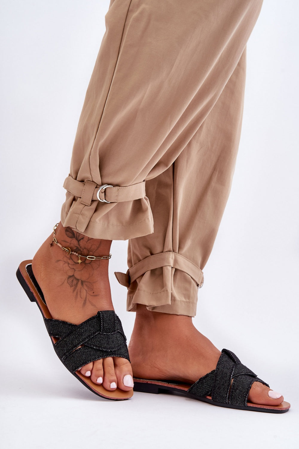 Step In Style Aversa Black Flip Flops - view 2