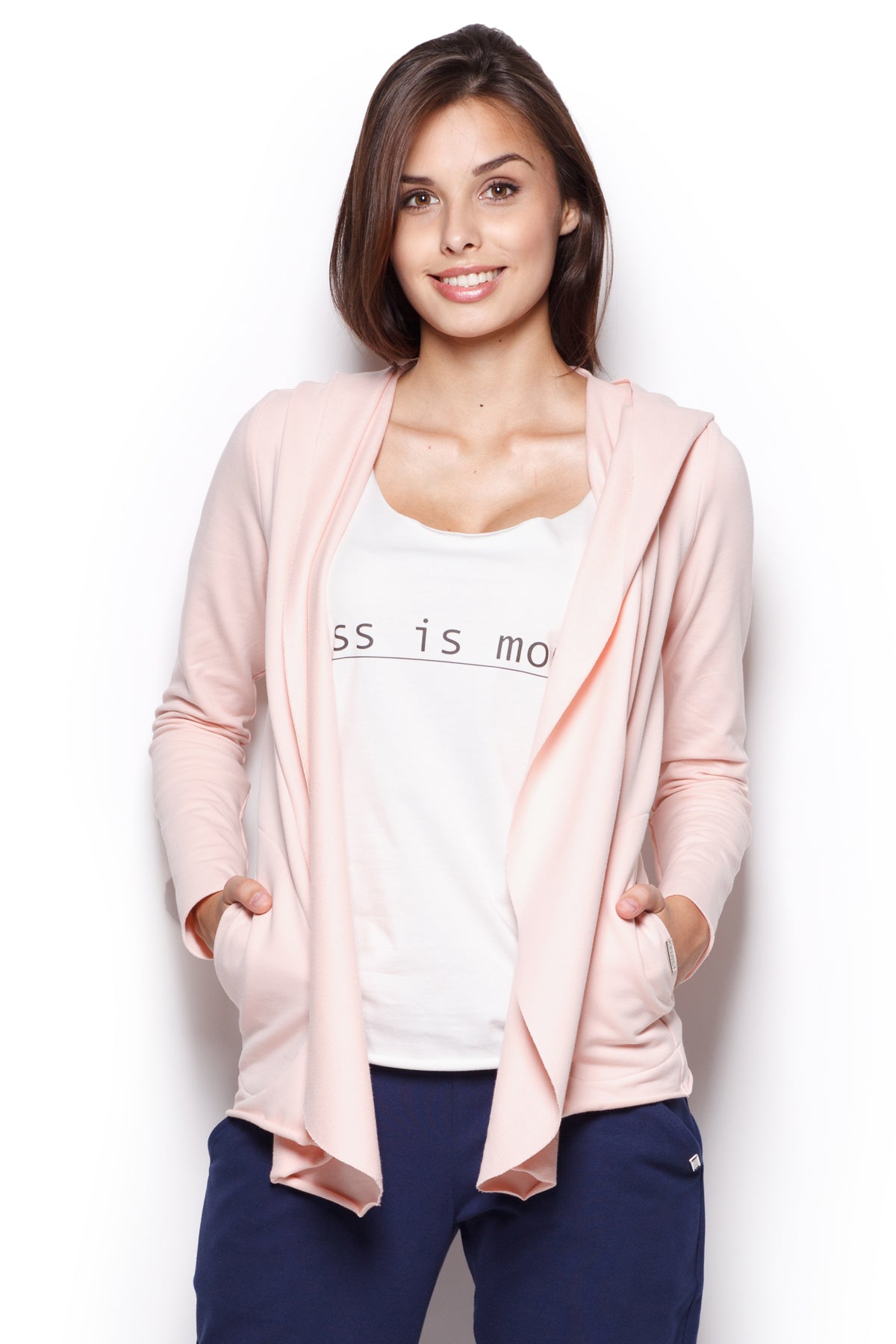 Figl Pink Hooded Cotton Sweatshirt