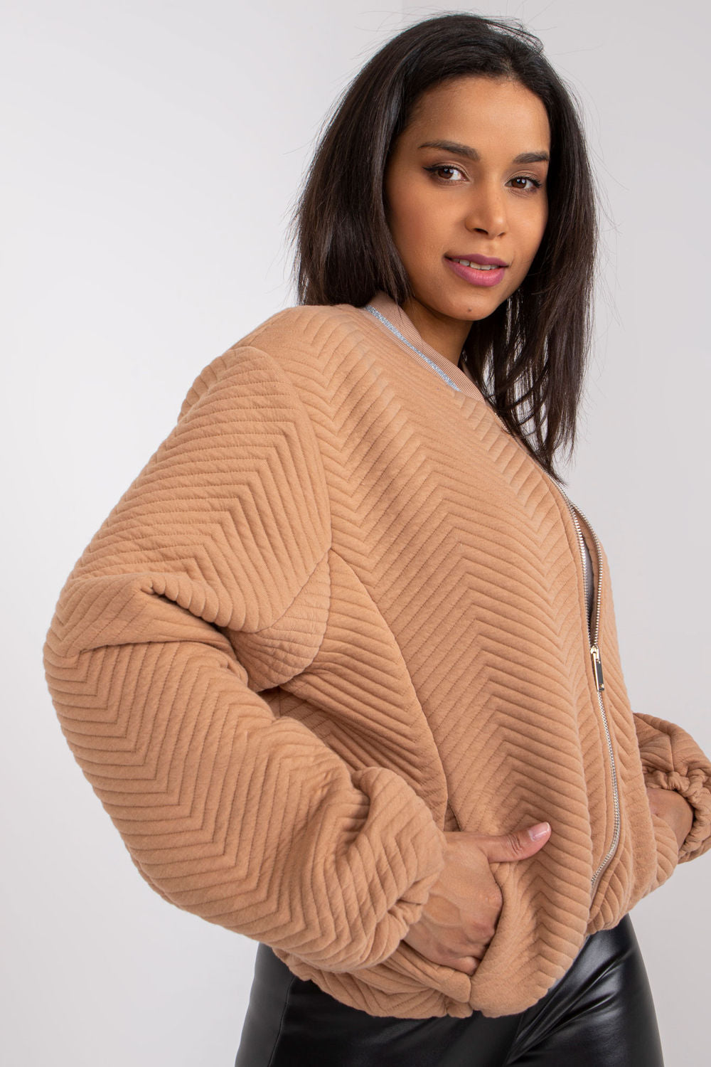 Rue Paris Camel Jacket with Pockets - view 2