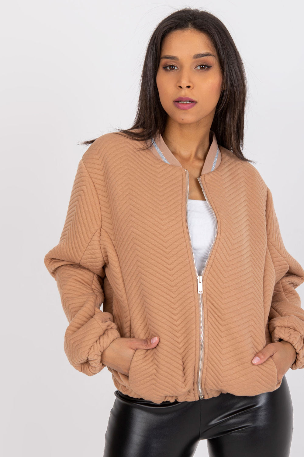 Rue Paris Camel Jacket with Pockets - view 4