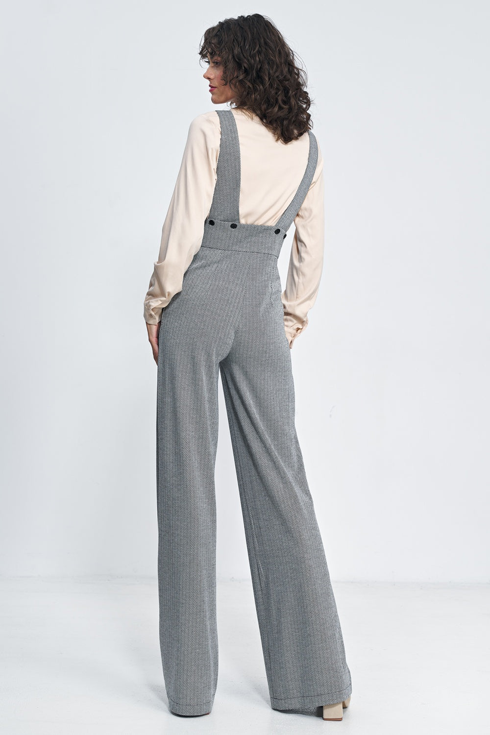Nife Black Wide Leg Jumpsuit - view 3