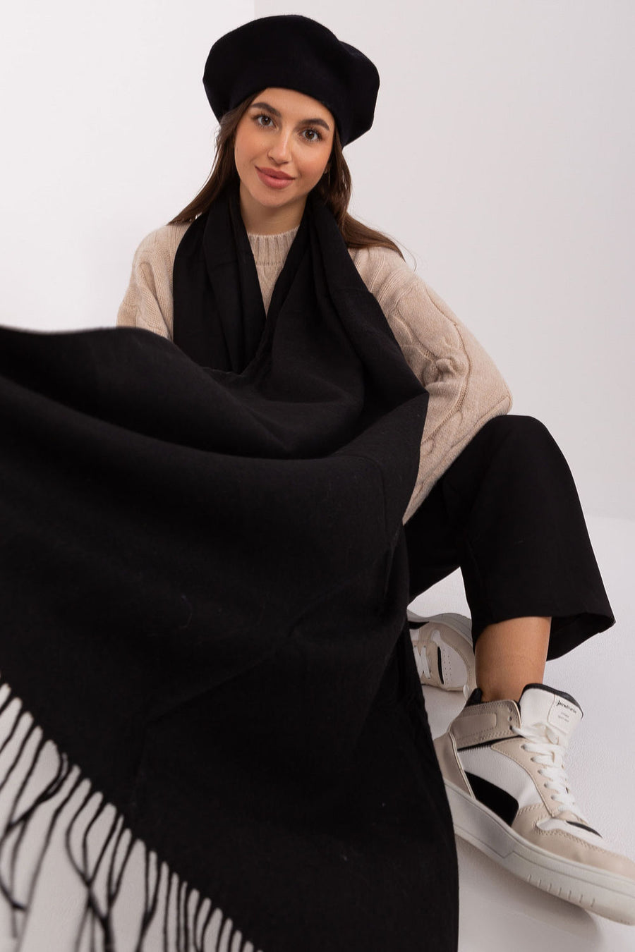 AT Black Shawl
