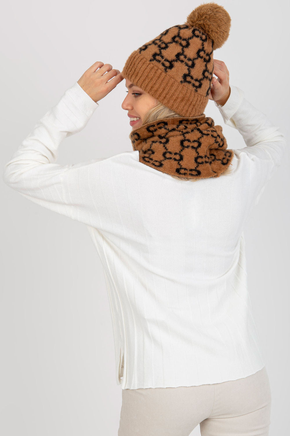 AT Camel Acrylic Beanie Hat - view 3