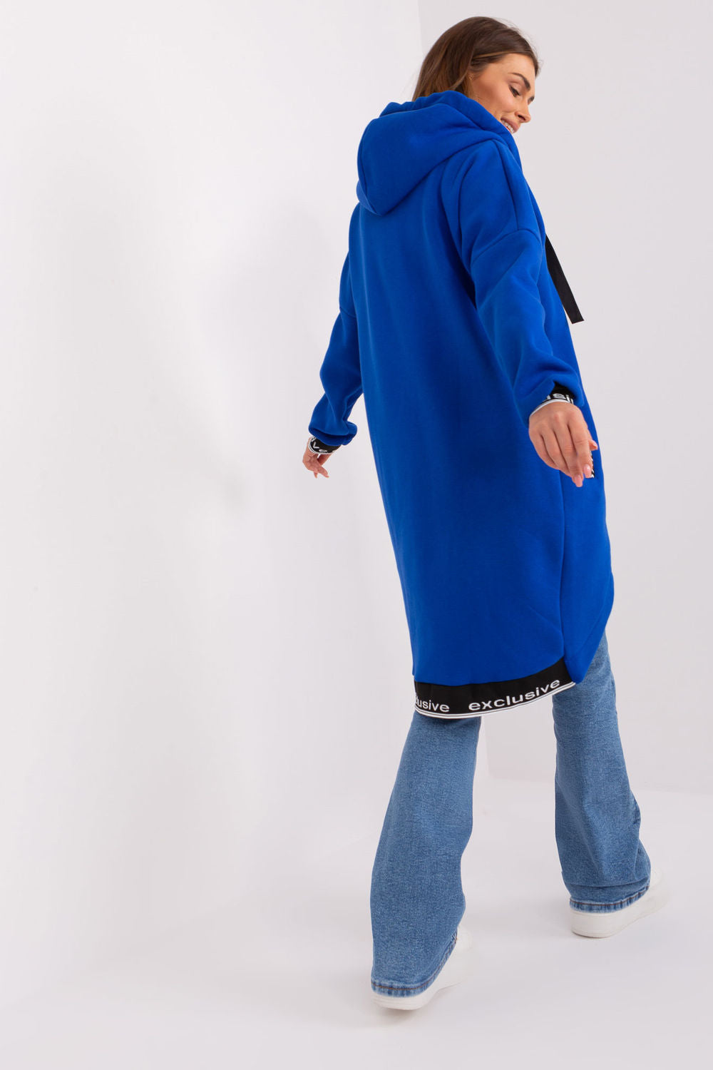 Relevance Cobalt Blue Hooded Zip Up Sweatshirt - view 3