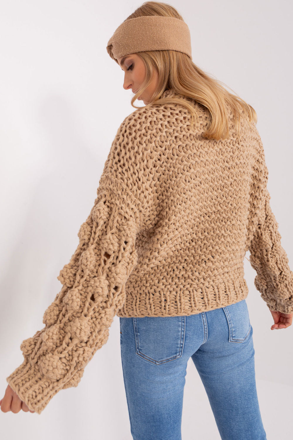 AT Beige Puff Sleeve Jumper - view 3