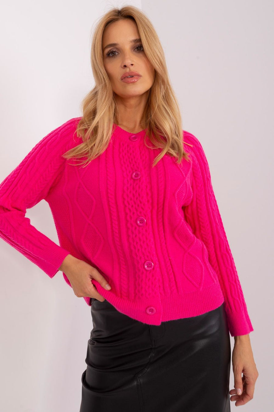 AT Dark Pink Cardigan