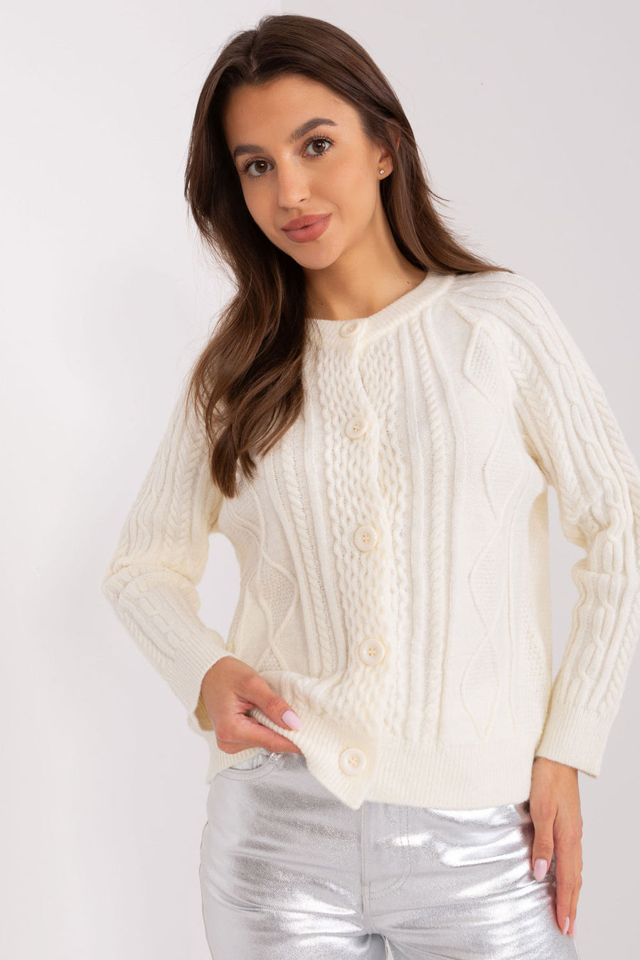 AT Ecru Cardigan