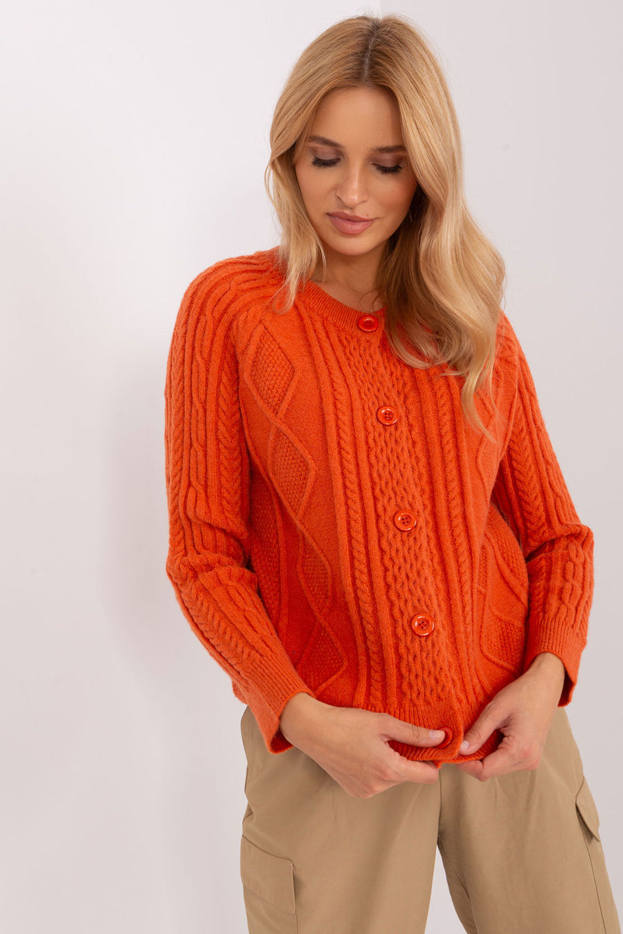 AT Orange Cardigan