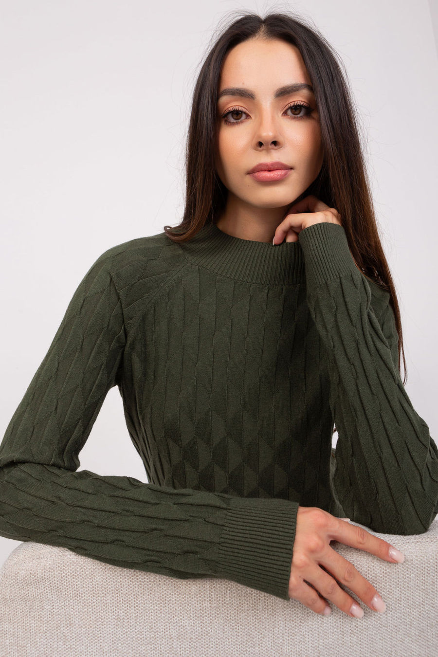 AT Khaki Long Sleeve Jumper