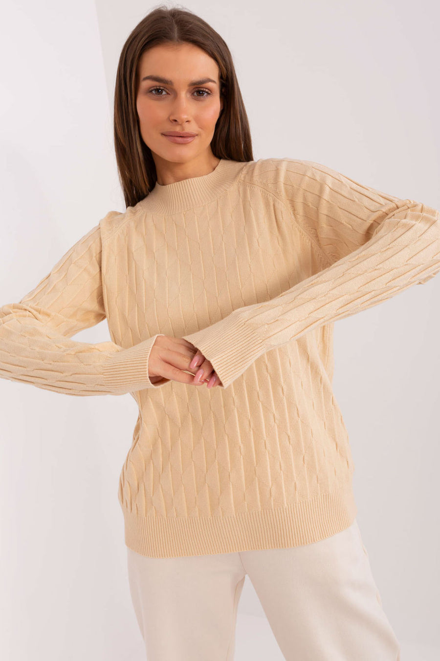 AT Beige Long Sleeve Jumper
