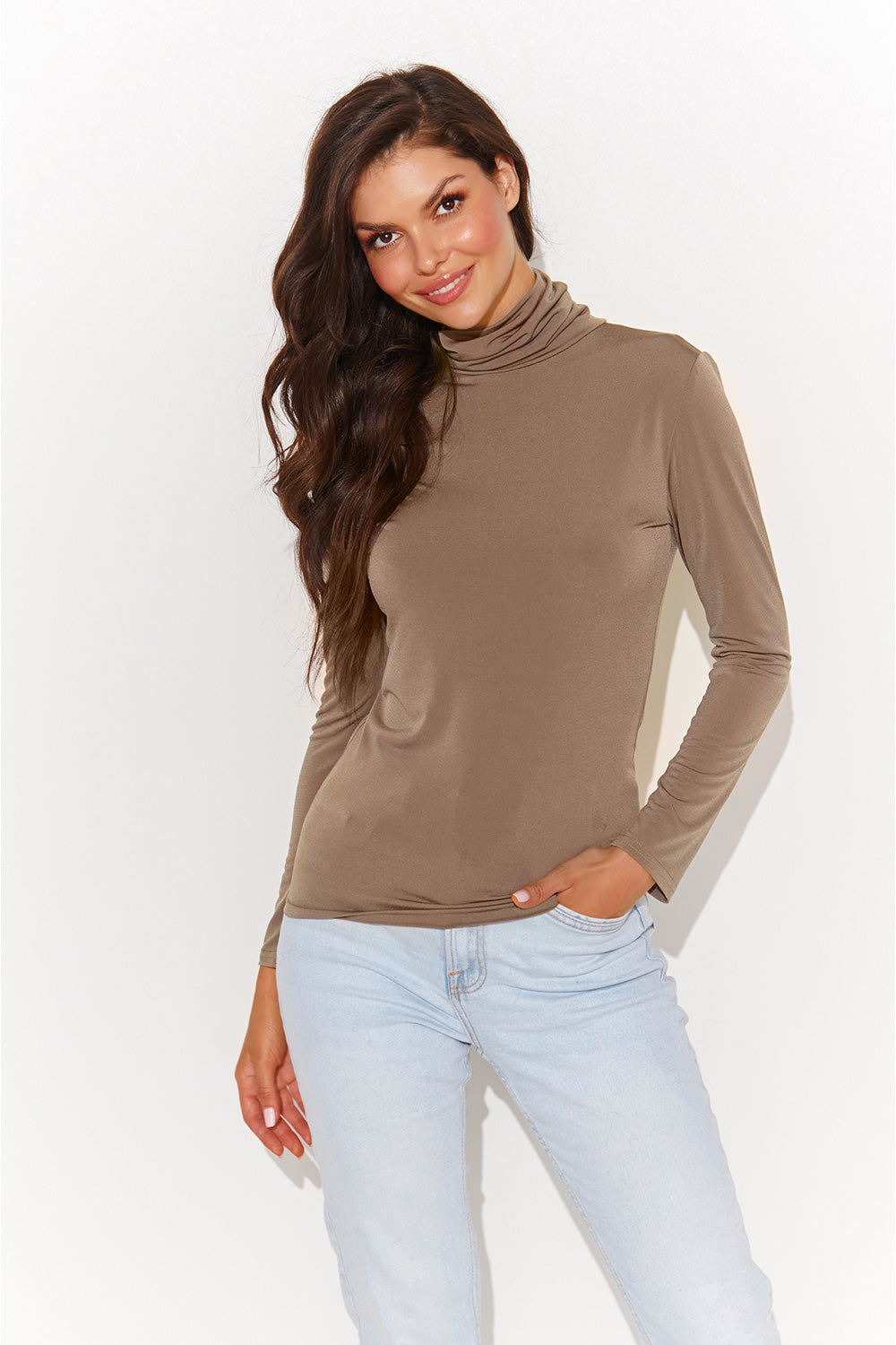 Numinou Latte Wrap Long Sleeve Blouse