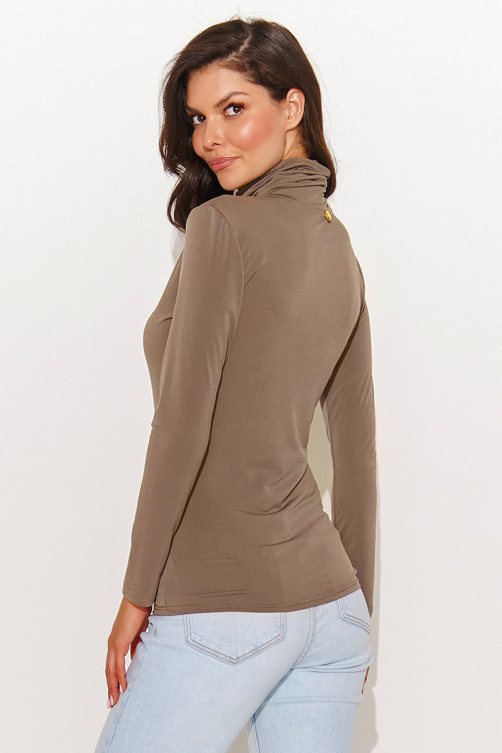 Numinou Latte Wrap Long Sleeve Blouse - view 3