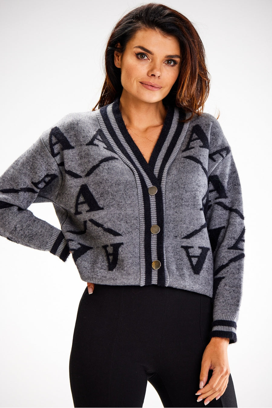 Awama Grey Cardigan