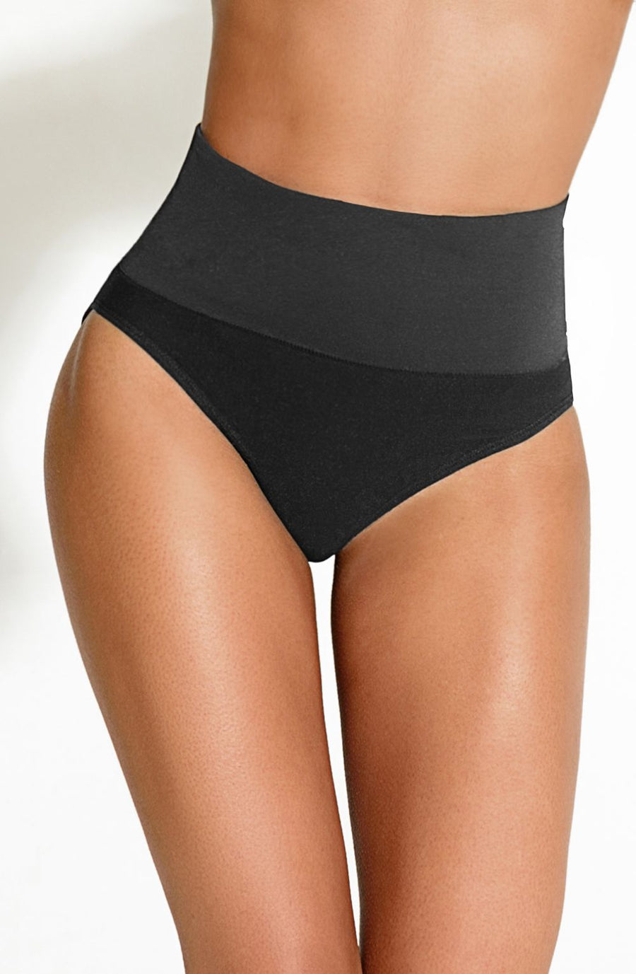 Control Body Tummy Black Briefs