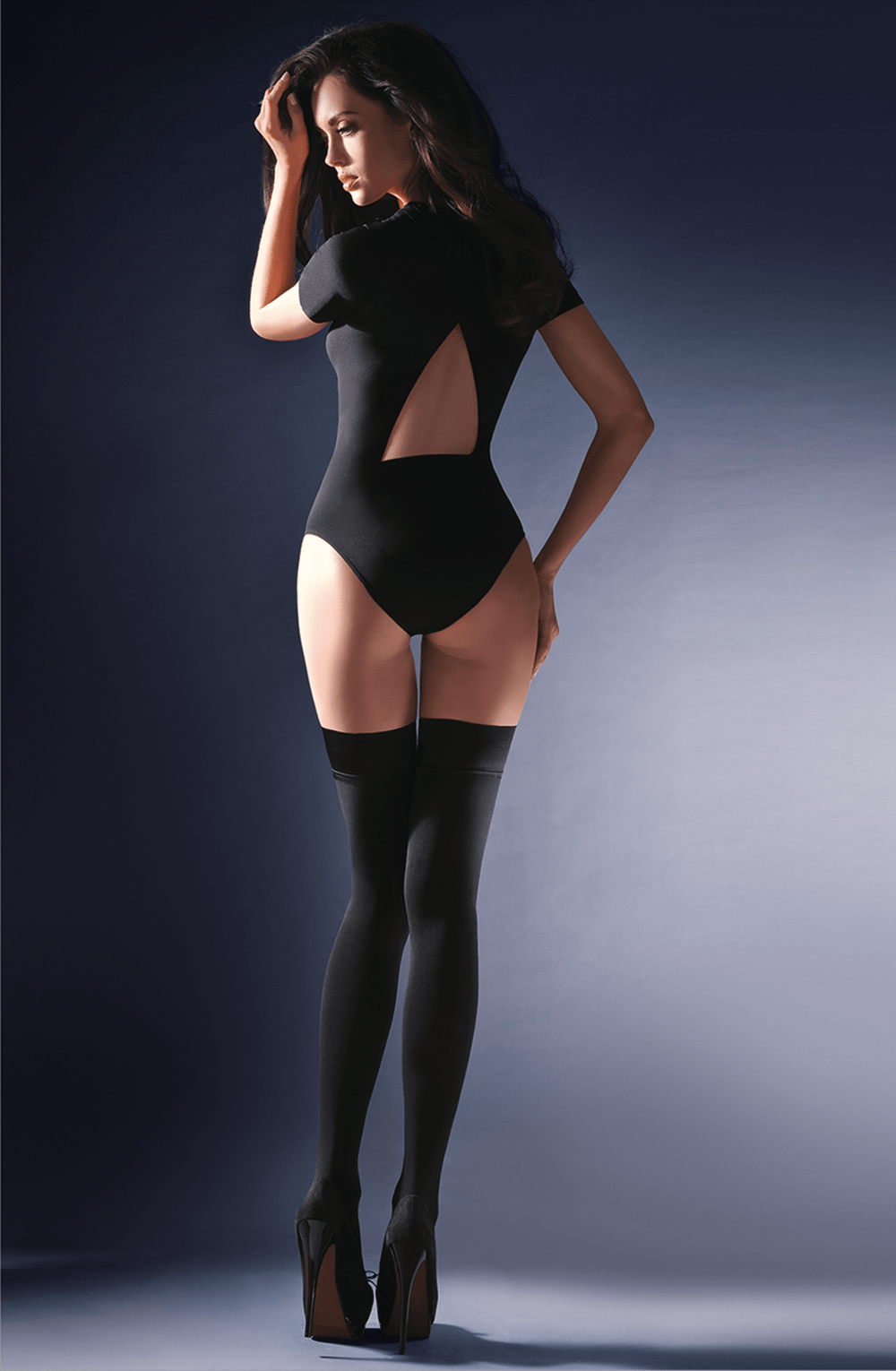 Gabriella Alva Black Hold Ups - view 2