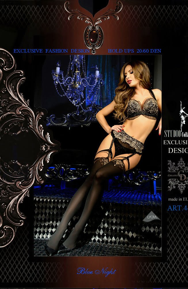 Ballerina Black and Skin Hold Ups - view 4