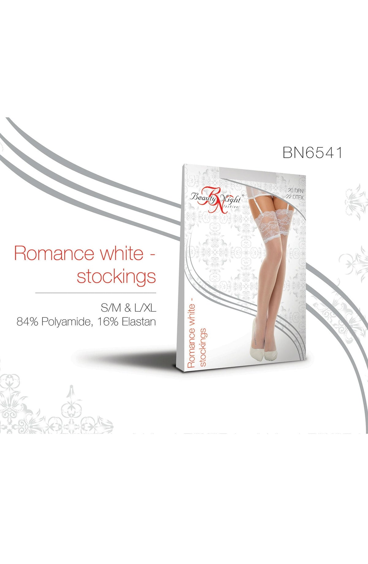 Beauty Night Romance Red Lace Stockings - view 4