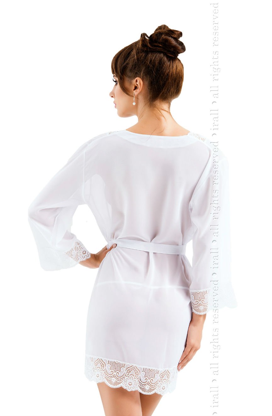 Irall Erotic Cassidy White Lace Dressing Gown - view 4