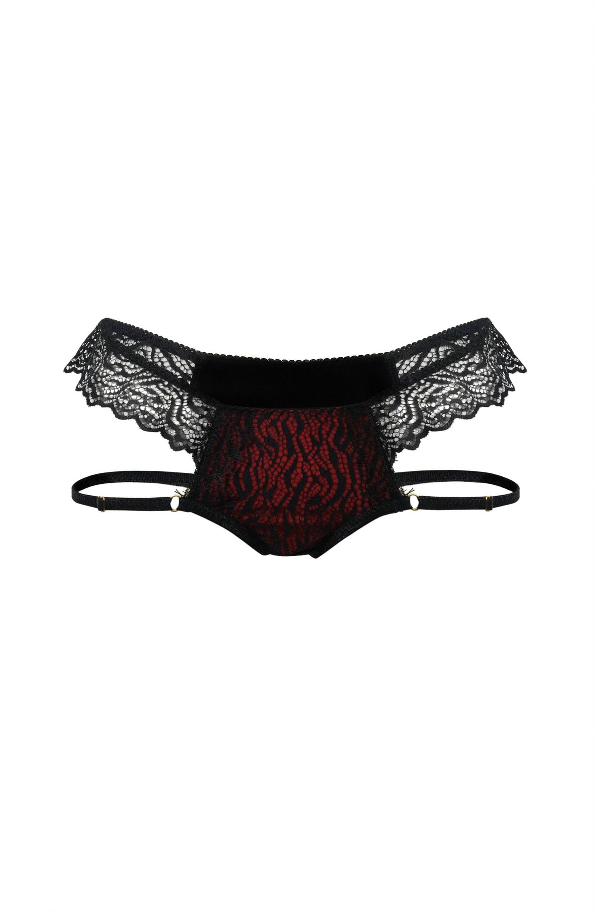 Confidante Devil Red and Black Briefs - view 2