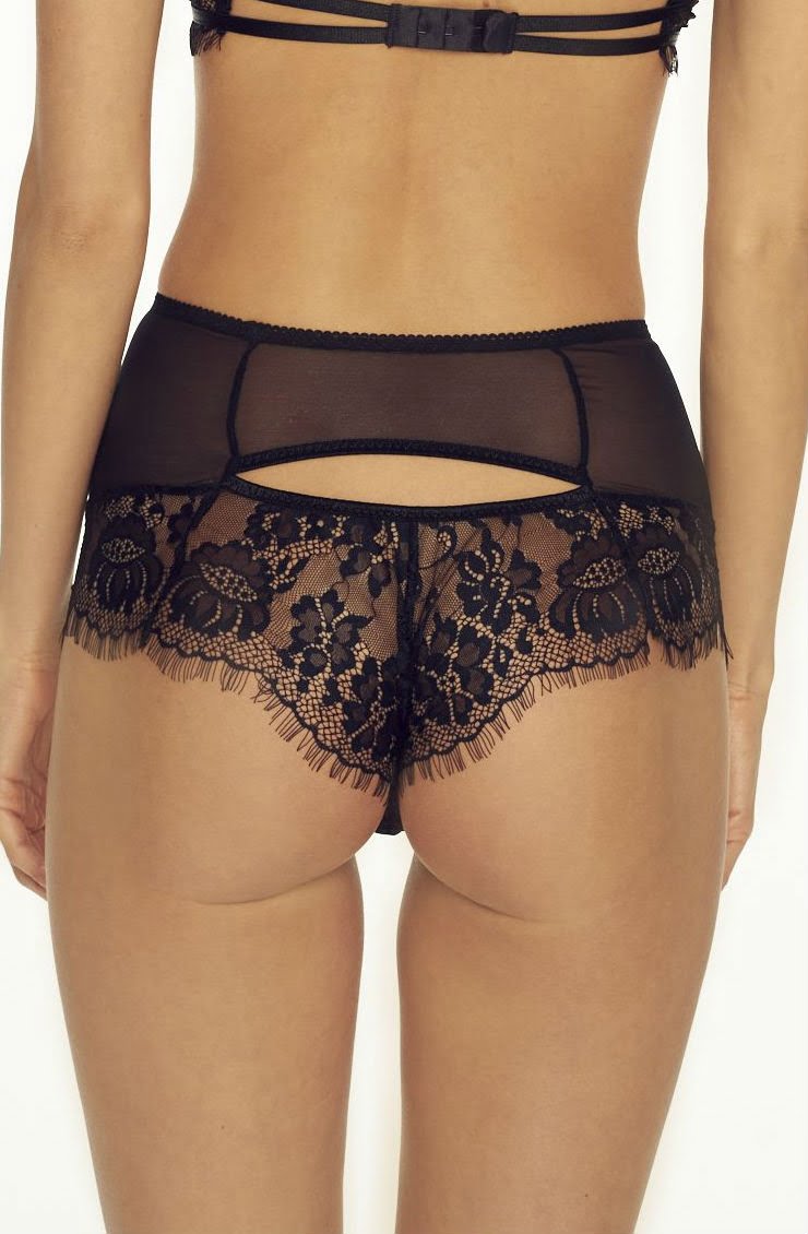 Confidante Forever Young Black Lace High Waisted Briefs - view 10