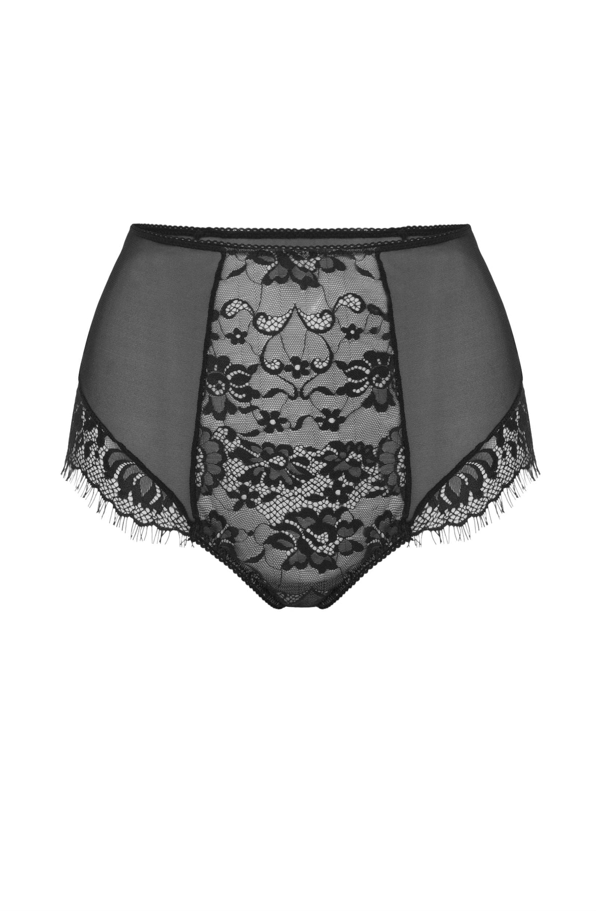 Confidante Forever Young Black Lace High Waisted Briefs - view 2