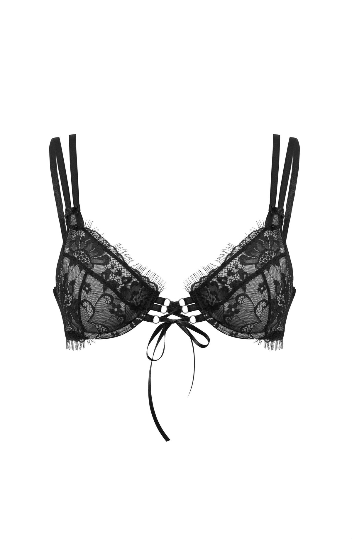 Confidante Forever Young Black Lace Underwired Push Up Bra - view 11