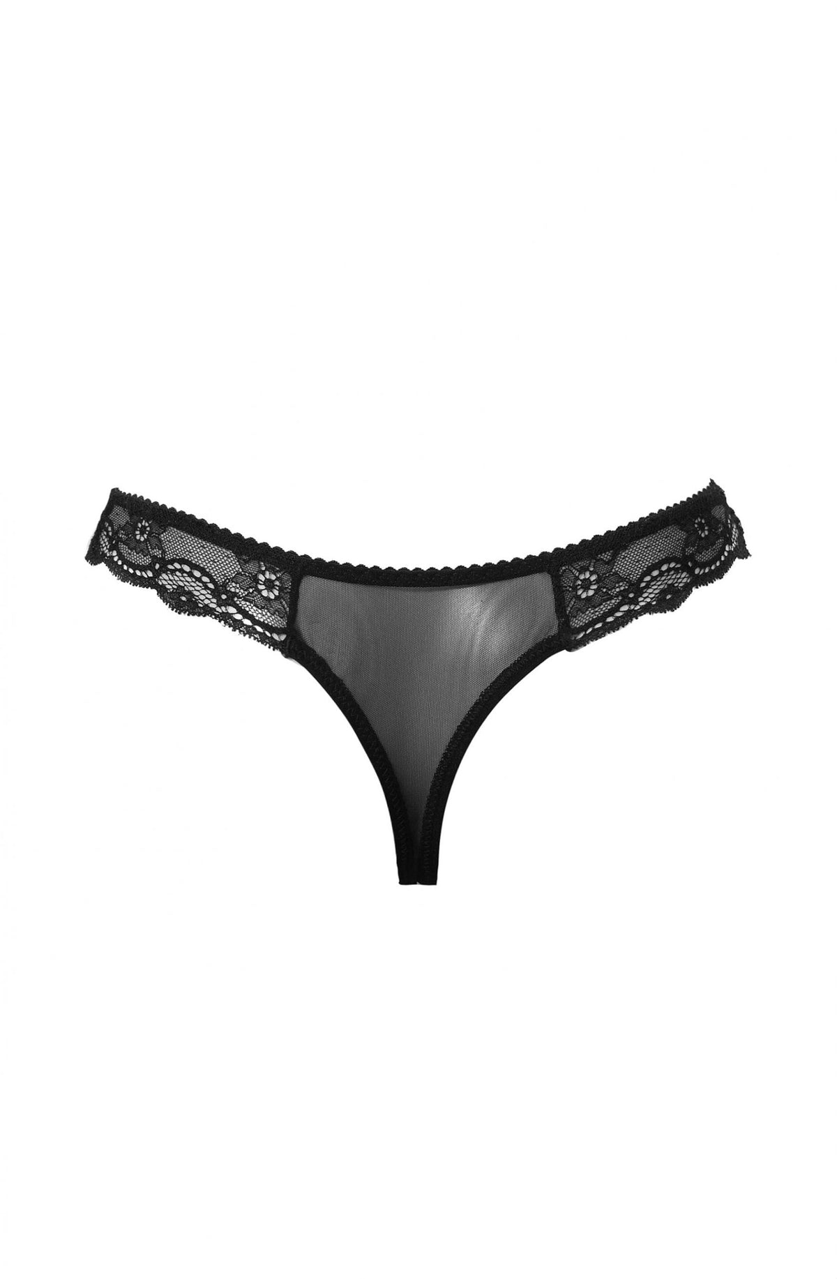 Confidante Opium Black Lace Thong - view 4