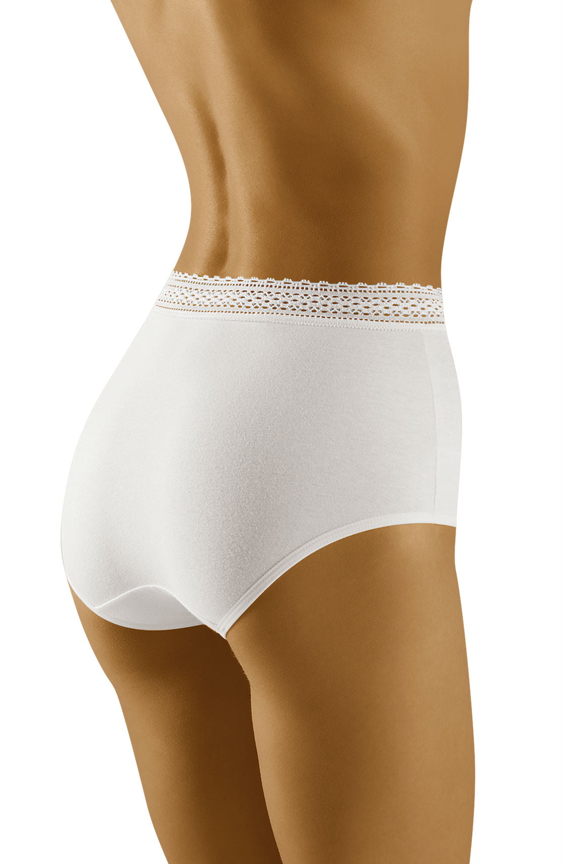 Wolbar Eco-Go White Lace High Waisted Briefs - view 4