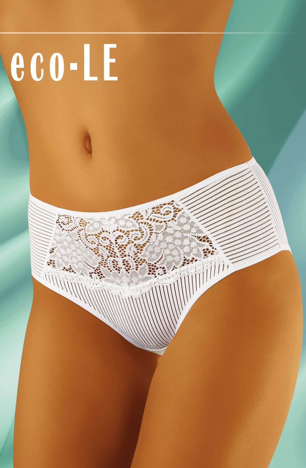 Wolbar White Lace Briefs