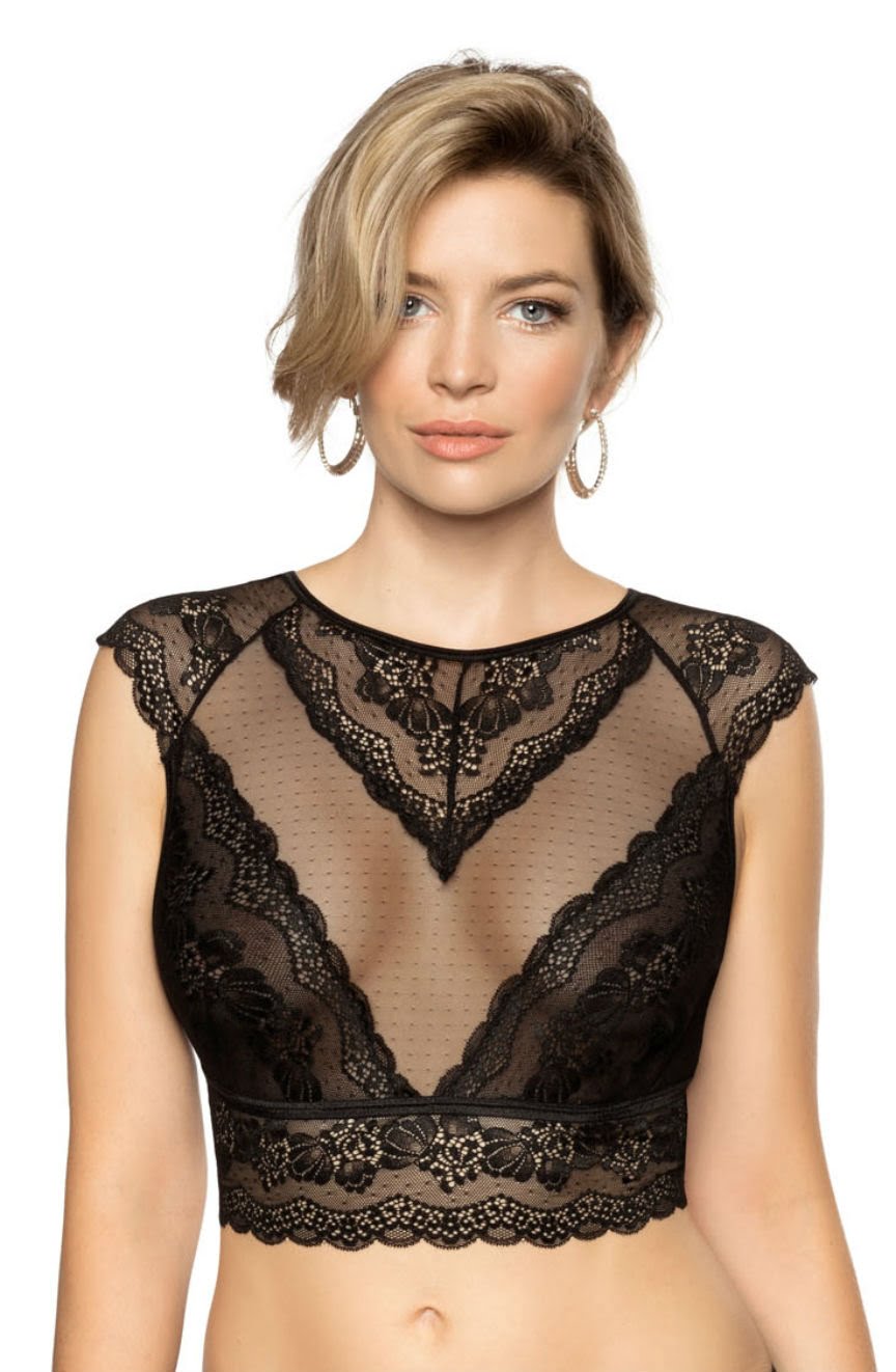 Roza Ellba Black Lace Top - view 3