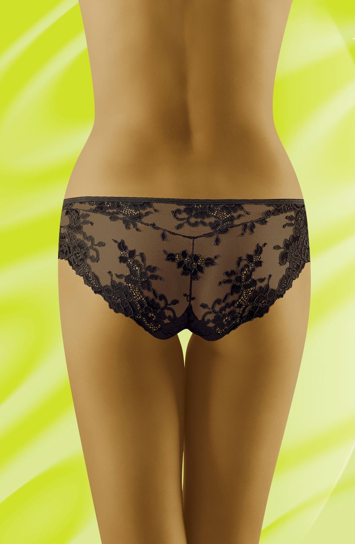 Wolbar Lola Black Lace Briefs - view 3