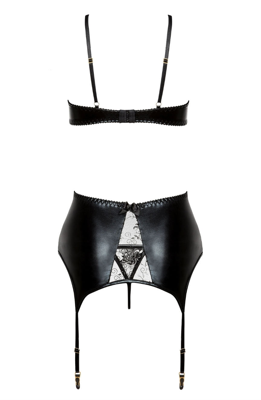 Beauty Night Narine Black Lace Suspender Lingerie Set - view 6