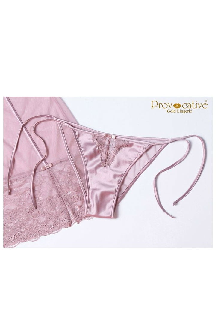 Provocative Sensuelle Venice Cameo Lace Floral Chemise - view 3