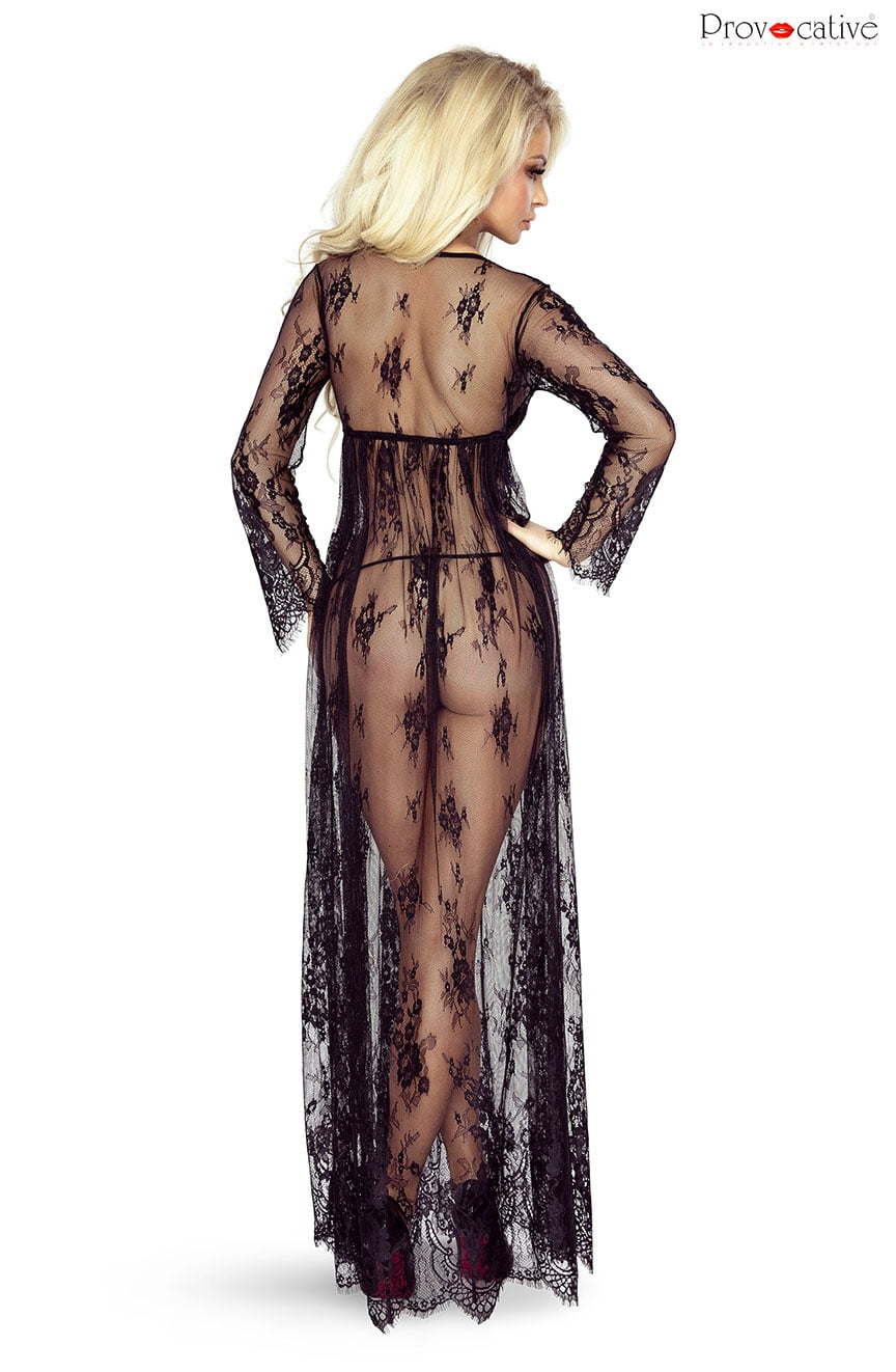 Provocative So Elegant Black Robe - view 2