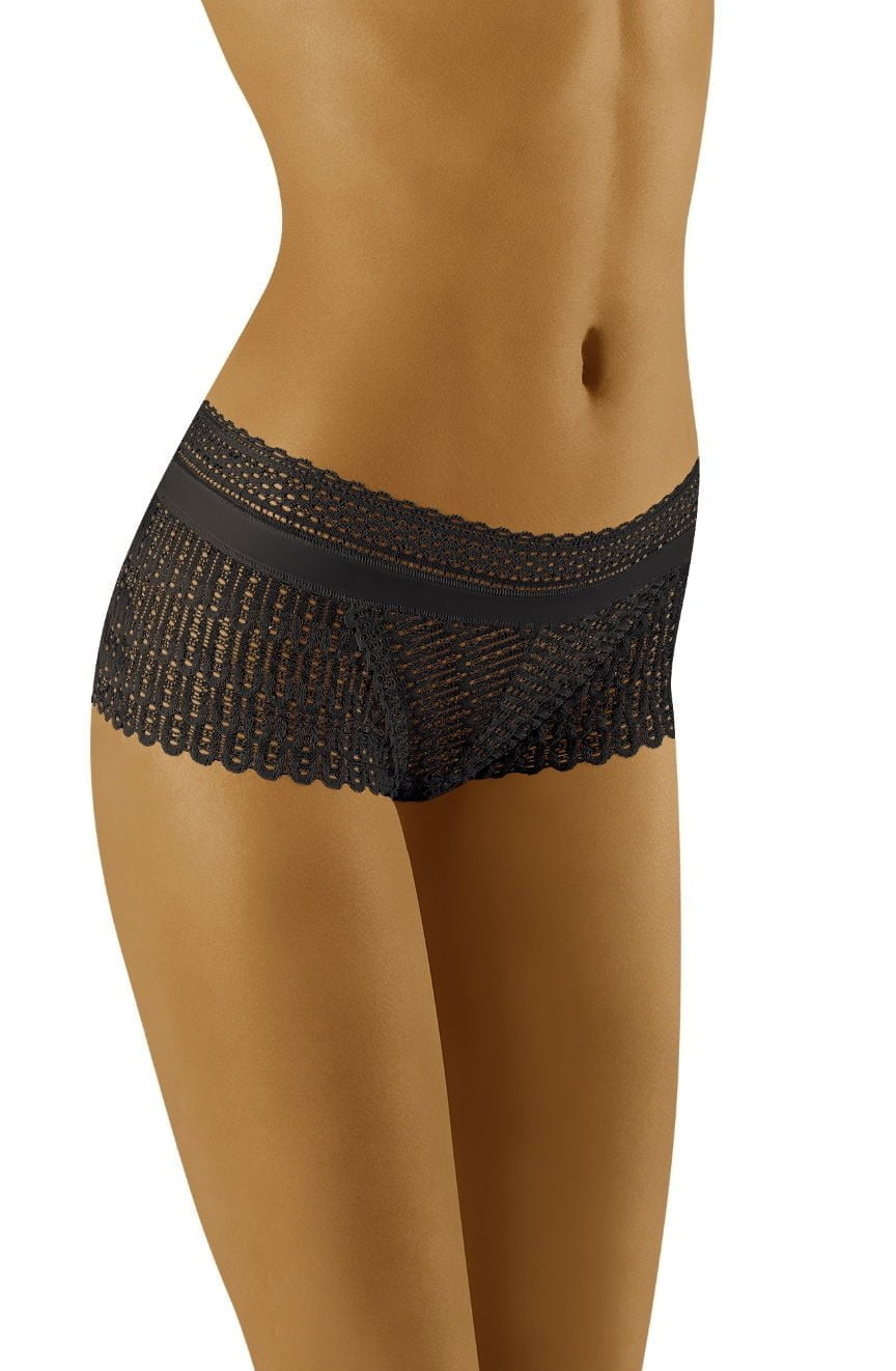 Wolbar Riki Black Lace Shorts