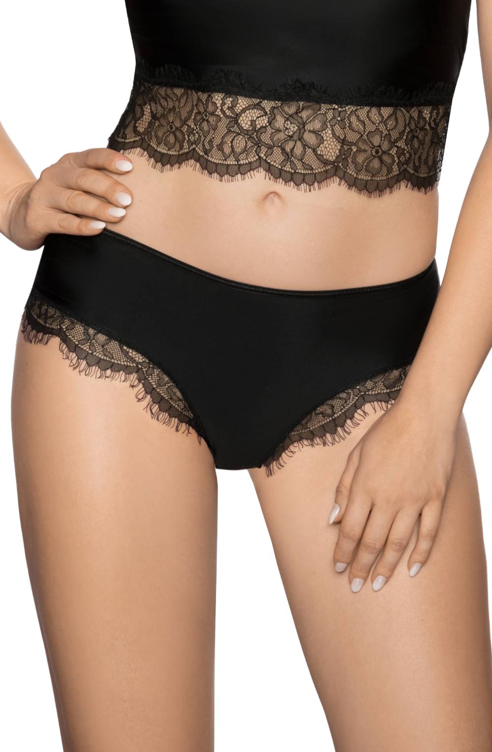 Roza Erii Black Lace Briefs - view 2