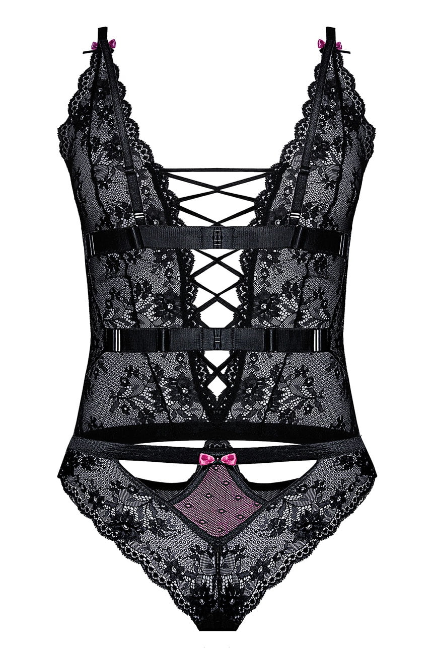 Roza Fifii Black Lace Bodysuit - view 9