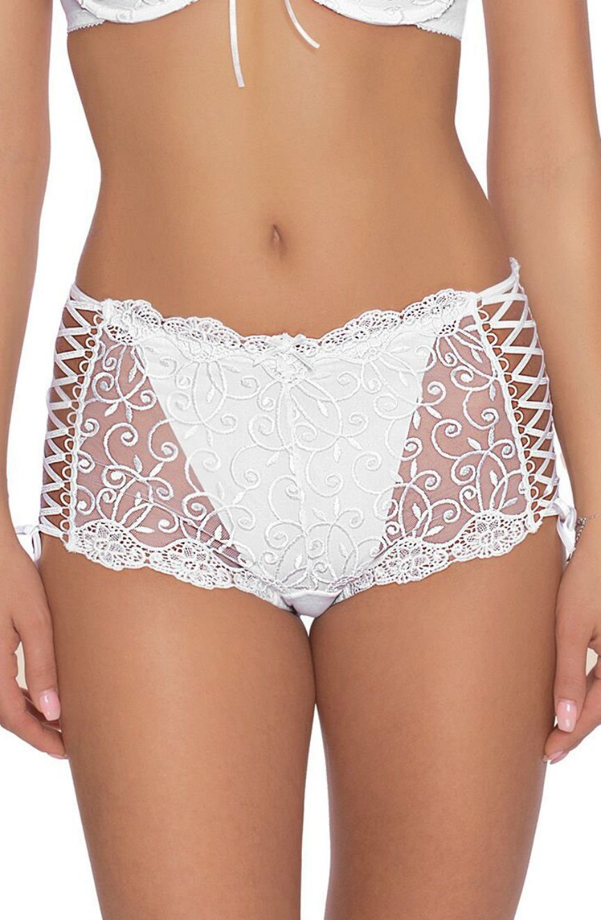 Roza Ginewra White Lace Shorts - view 5