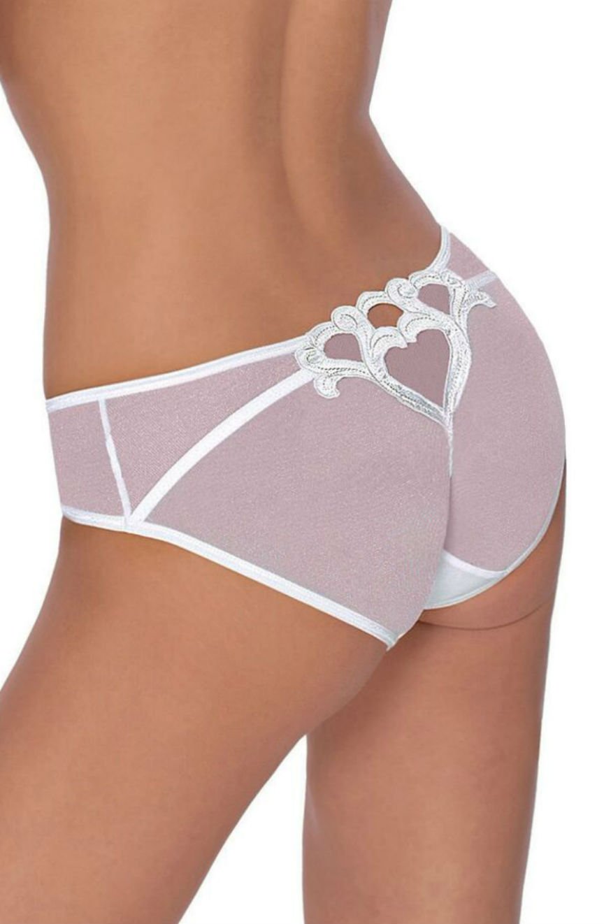 Roza Lica White Mesh Briefs - view 2
