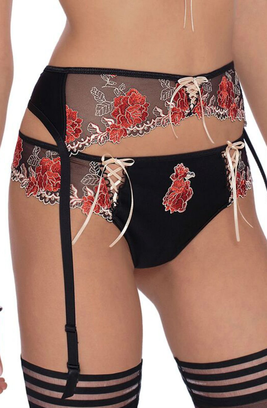Roza Natali Black Floral Briefs