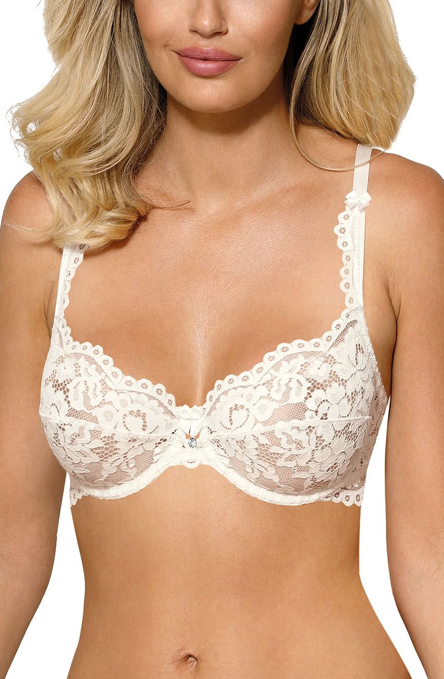 Roza Newia Ivory Satin Push-Up Soft Cup Bra - view 2