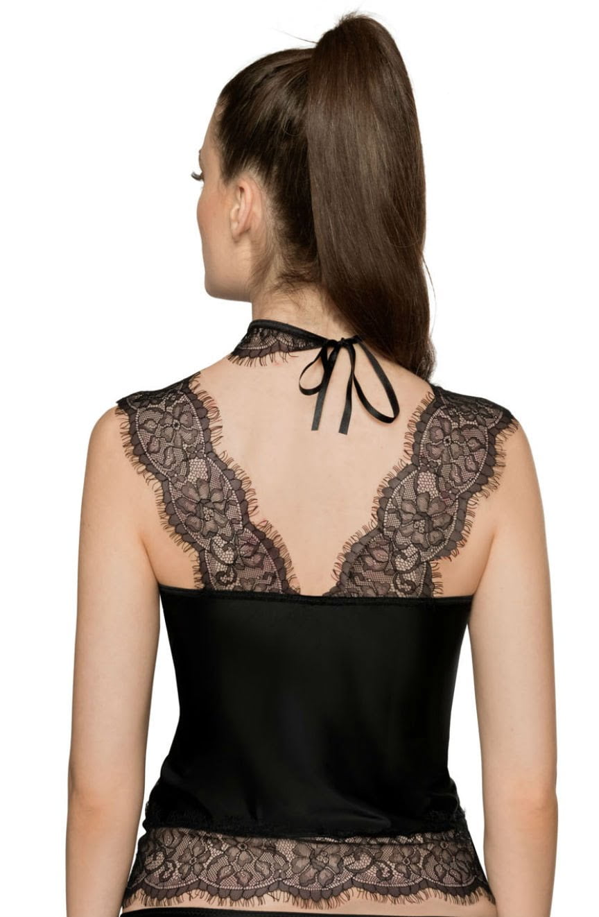 Roza Sija Shirt Black Lace Lingerie Set - view 3