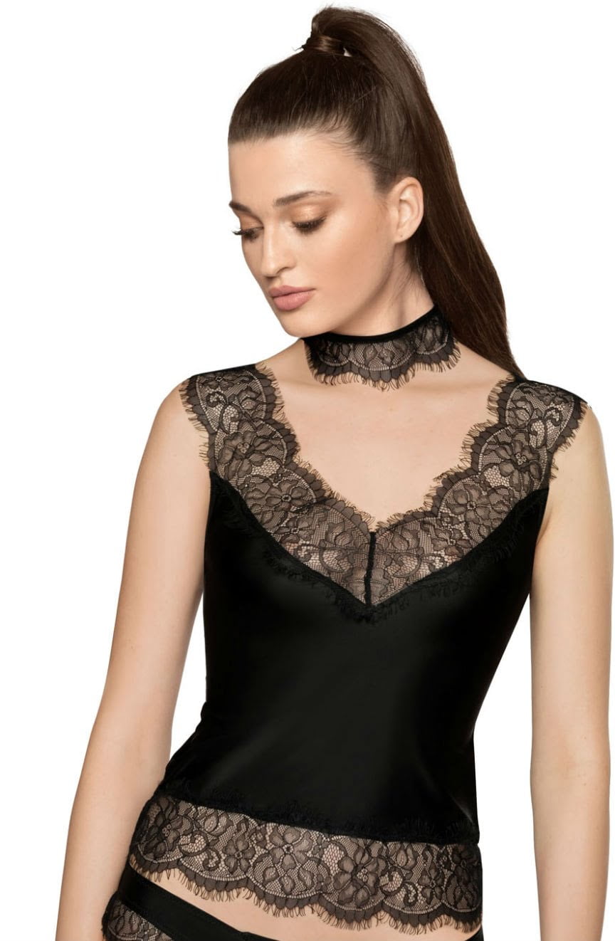 Roza Sija Shirt Black Lace Lingerie Set - view 4