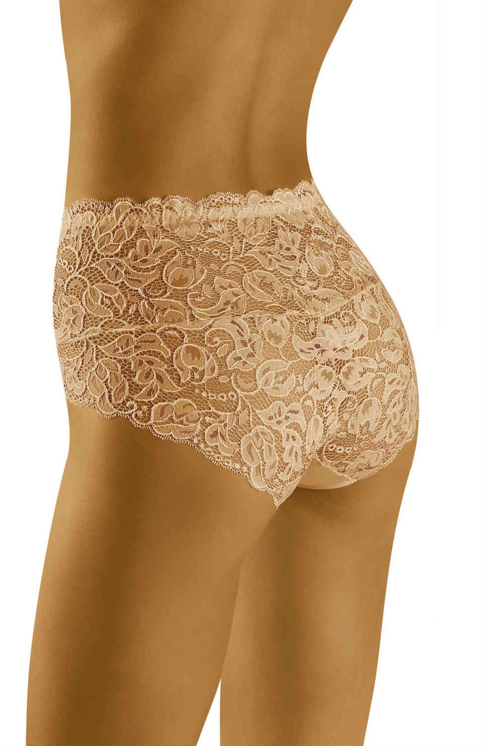 Wolbar Teri Beige Lace Floral Briefs - view 2